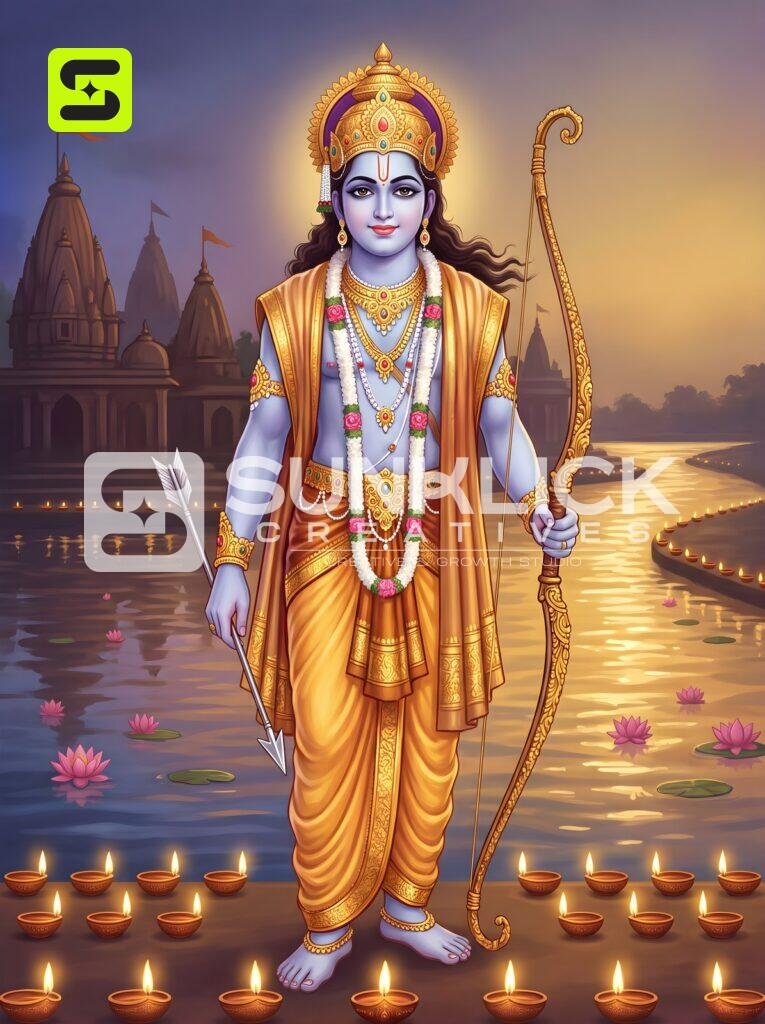 Lord Rama Standing with Bow 10 – Ultra HD God Photo