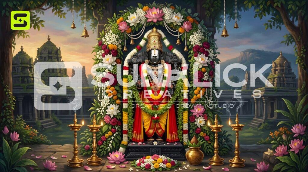 Lord Venkateswara Balaji Darshan 132 – Ultra HD God Photo (Landscape)