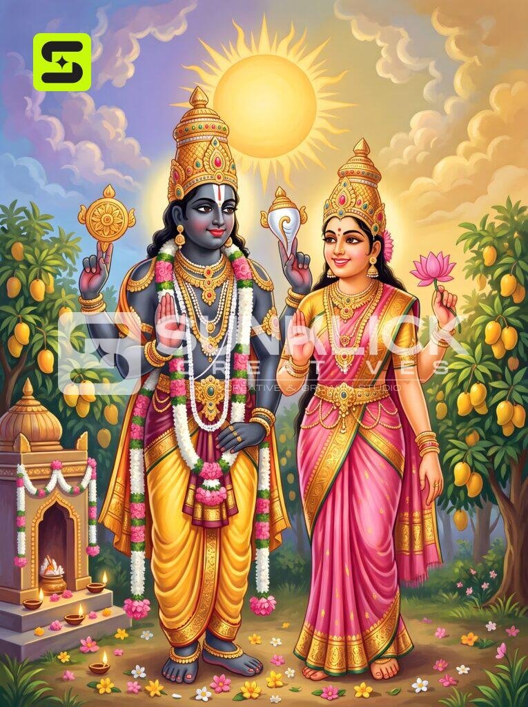 Lord Venkateswara and Padmavati 06 – Ultra HD God Photo