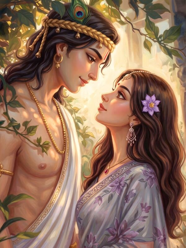 Shiva Parvati Gazing in the Forest – Ultra HD God Photo