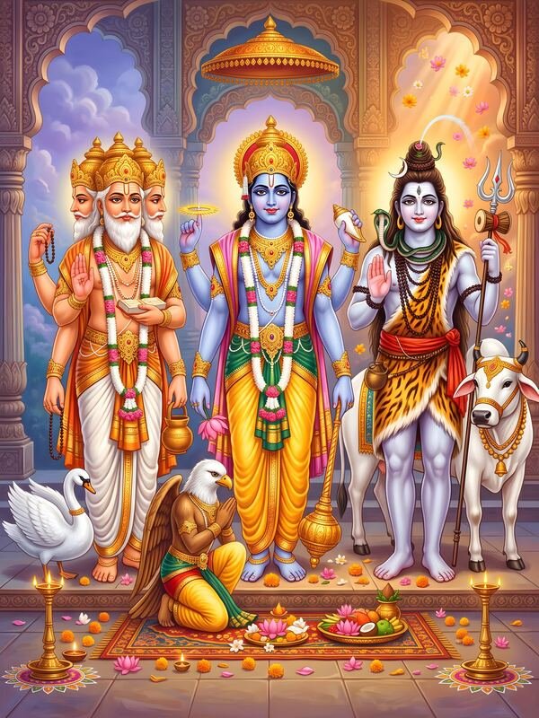 Tridev with Tridevi 03 – Ultra HD God Photo