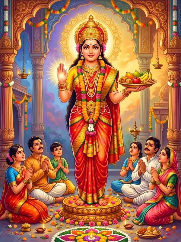 Maa Durga Blessing Devotees 02 – Ultra HD God Photo
