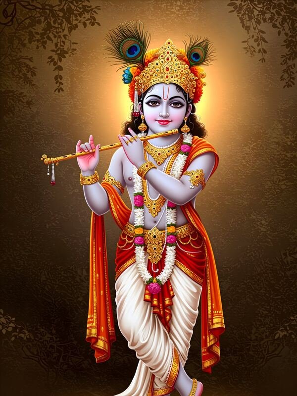 Krishna Playing Flute 03 – Ultra HD God Photo