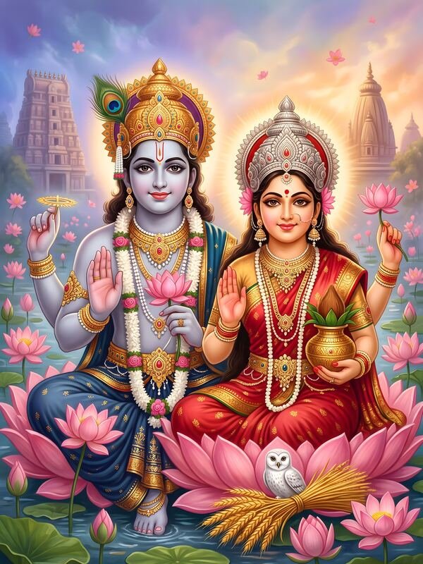 Lakshmi Narayan Divine Couple 03 – Ultra HD God Photo