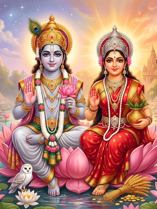 Lakshmi Narayan Divine Couple 04 – Ultra HD God Photo