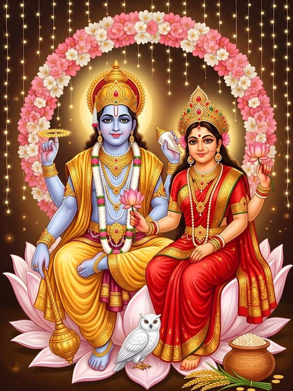 Lakshmi Narayan Divine Couple 10 – Ultra HD God Photo