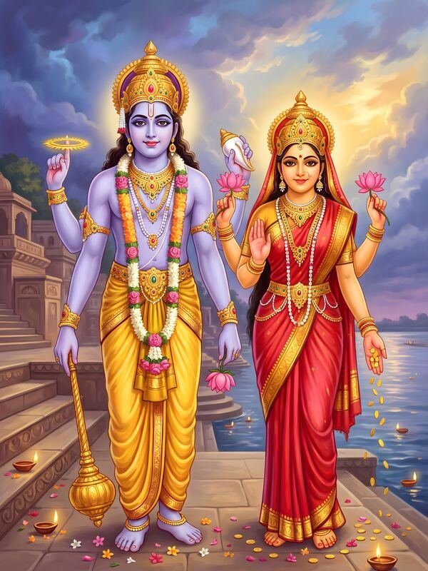 Lakshmi Narayan Divine Couple 11 – Ultra HD God Photo