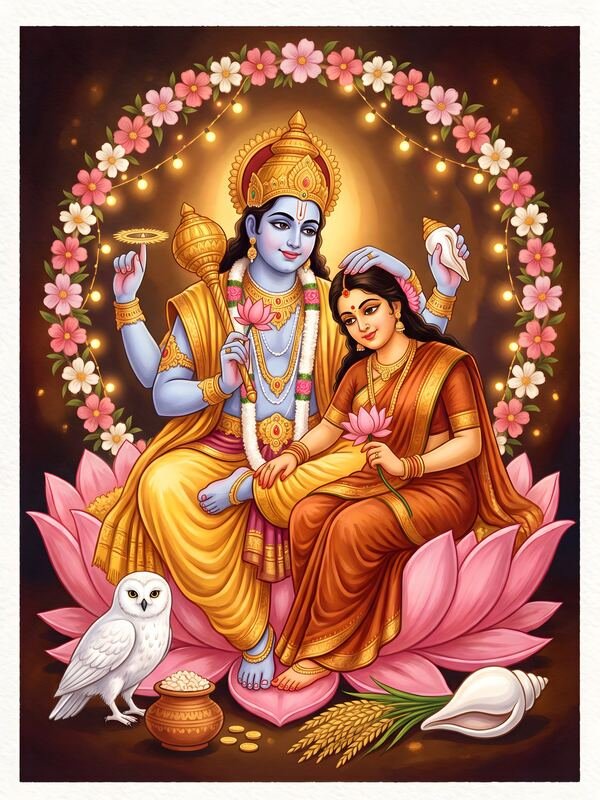 Lakshmi Narayan Divine Couple 30 – Ultra HD God Photo