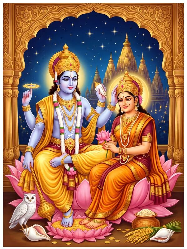 Lakshmi Narayan Divine Couple 35 – Ultra HD God Photo