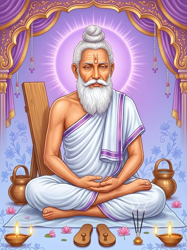 Baba Lokenath Brahmachari Seated 04 – Ultra HD God Photo