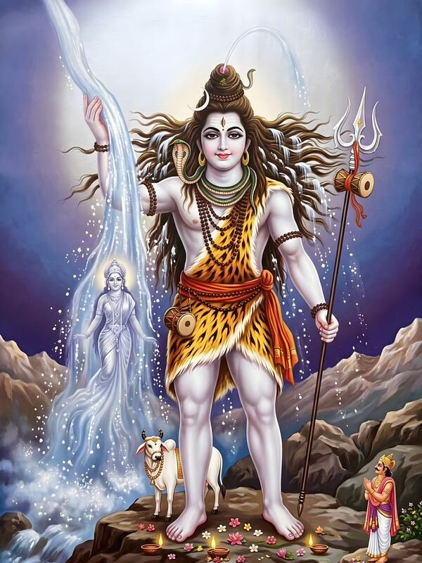 Lord Shiva with Ganga Descending – Ultra HD God Photo