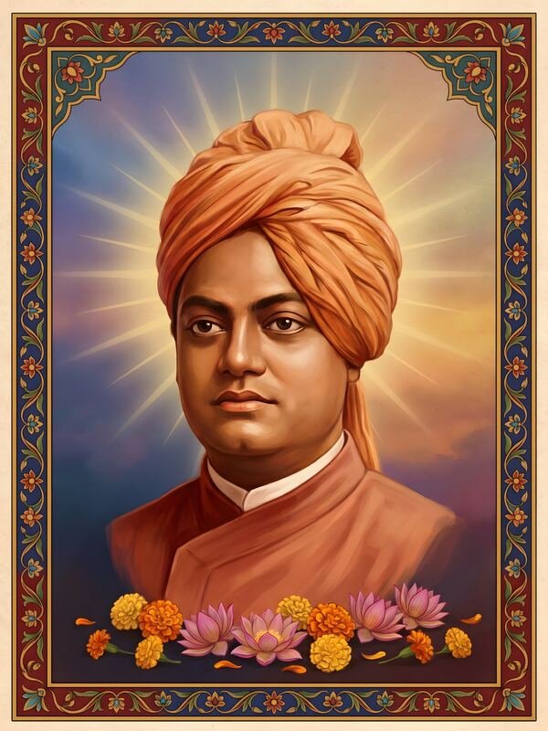 Swami Vivekananda Portrait 02 – Ultra HD Wall Art