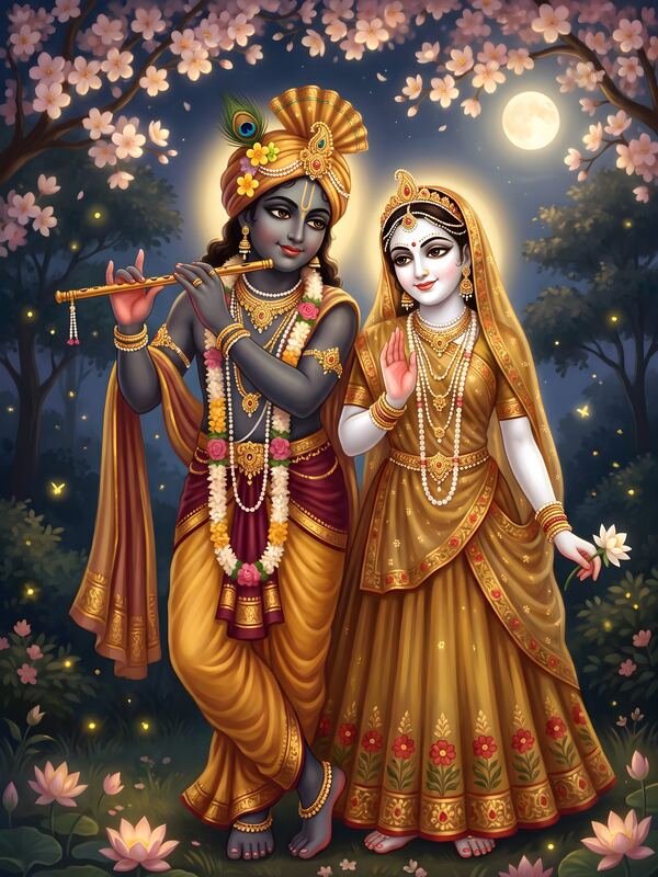 ISKCON Style Radha Krishna Art 36 – Ultra HD God Photo