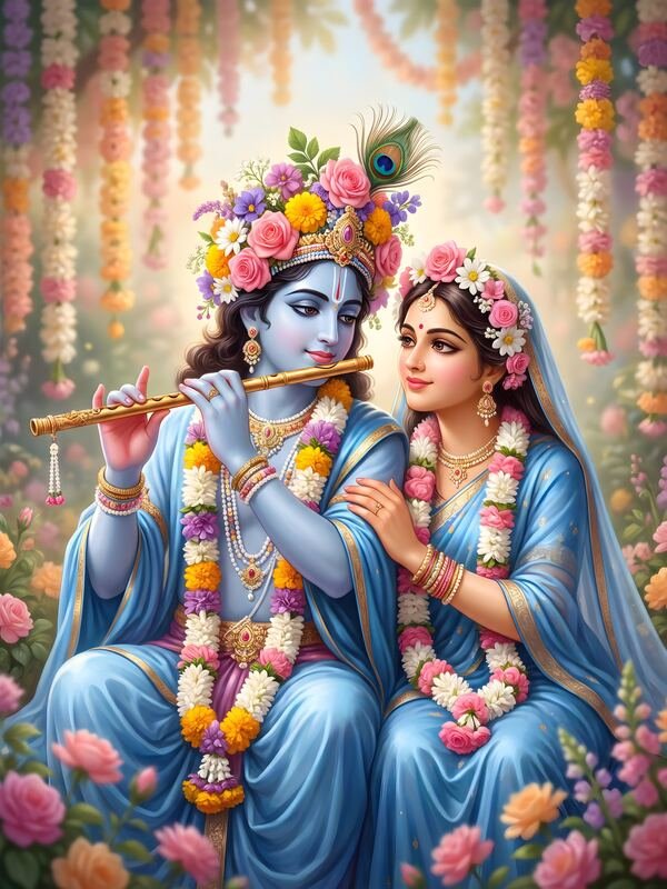 ISKCON Style Radha Krishna Art 41 – Ultra HD God Photo