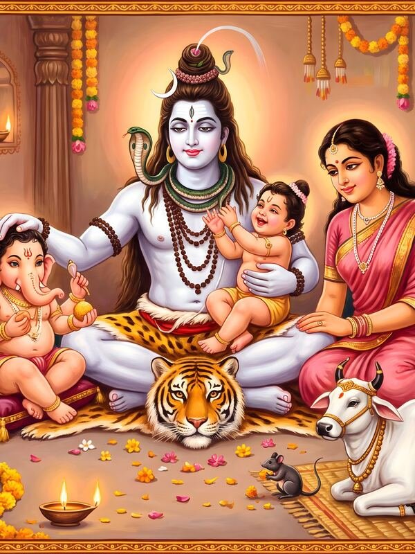 Shiv Parivar 16 – Ultra HD God Photo (Landscape)