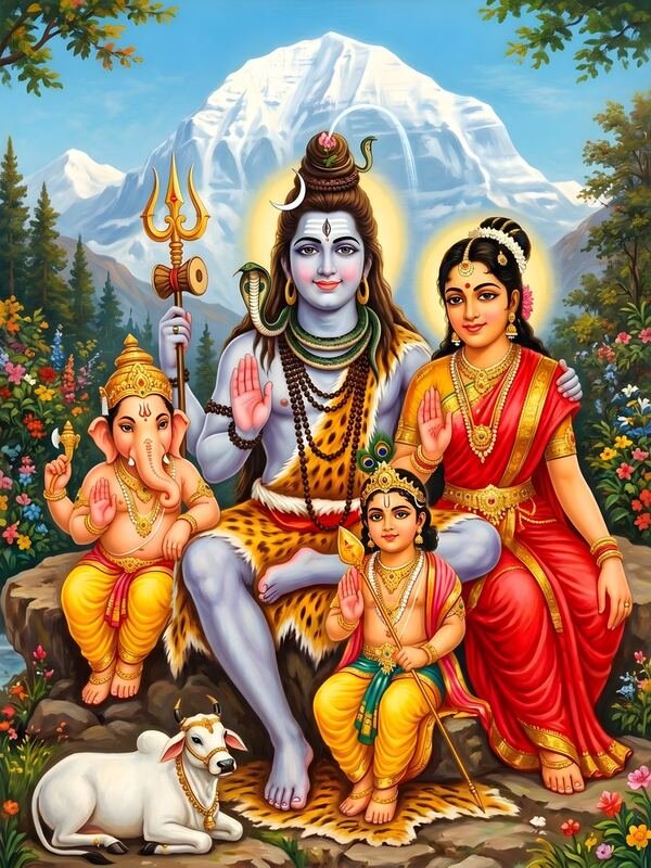 Shiv Parivar 52 – Ultra HD God Photo (Landscape)