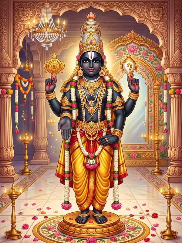 Lord Venkateswara Balaji Standing 60 – Ultra HD God Photo