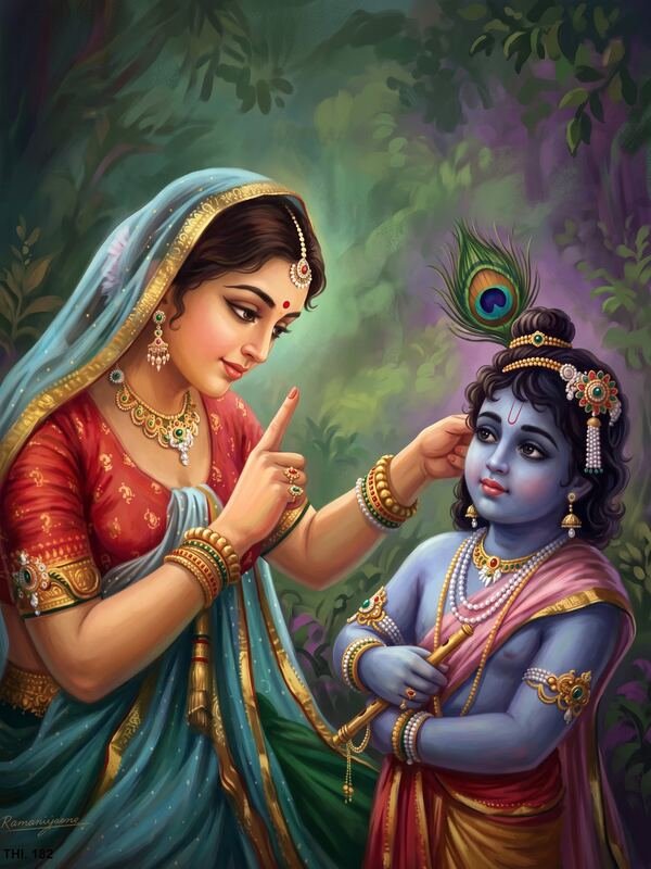 Bal Radha Krishna Cute Art 57 – Ultra HD God Photo