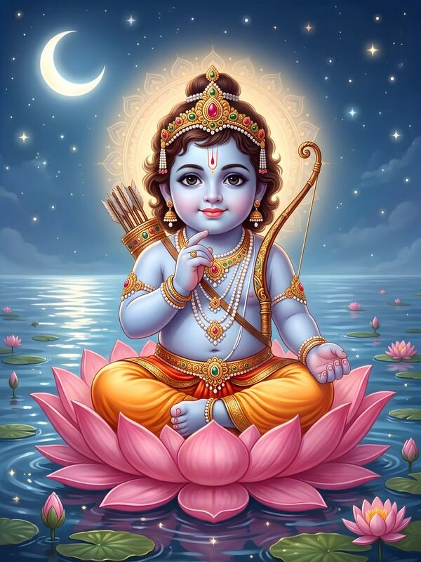 Bal Ram Lalla on Lotus 12 – Ultra HD God Photo