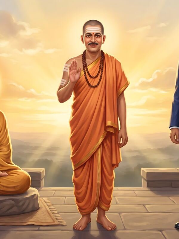 Buddha Basavanna Ambedkar Together 06 – Ultra HD Wall Art (Landscape)
