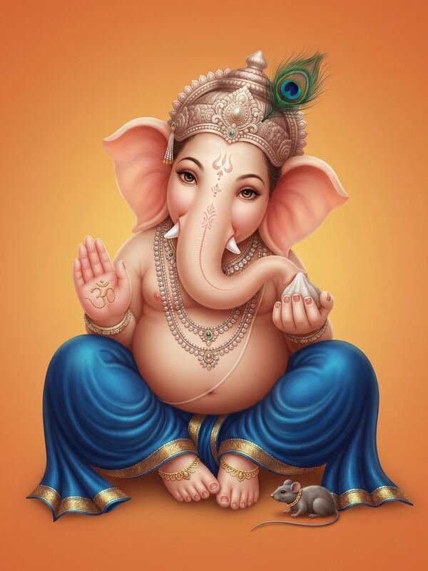 Lord Ganesh Modern Art 21 – Ultra HD God Photo
