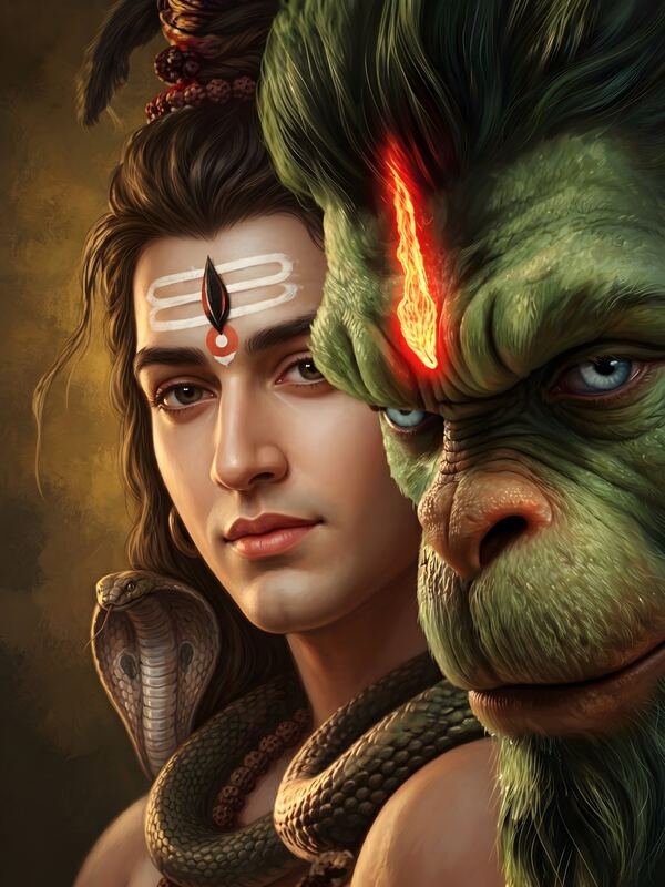 Lord Hanuman and Lord Rama Together 02 – Ultra HD God Photo