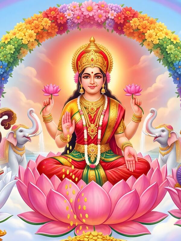 Maa Lakshmi Ganesh Saraswati 93 – Ultra HD God Photo (Landscape)