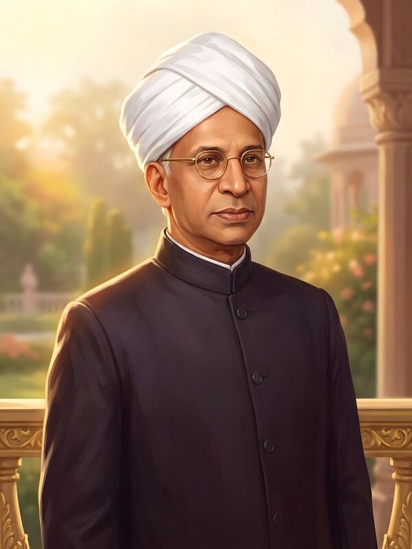 Dr Sarvepalli Radhakrishnan Portrait 57 – Ultra HD Wall Art