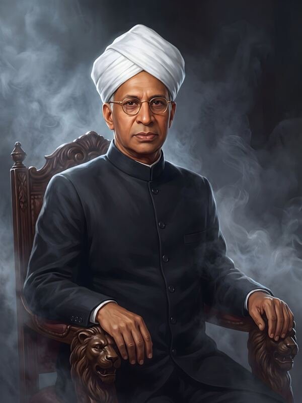 Dr Sarvepalli Radhakrishnan Portrait 76 – Ultra HD Wall Art