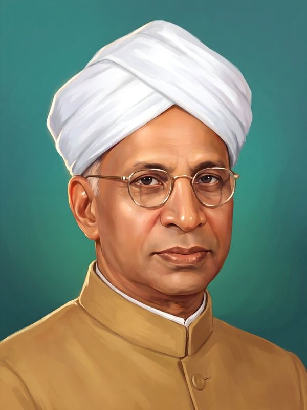 Dr Sarvepalli Radhakrishnan Portrait 109 – Ultra HD Wall Art