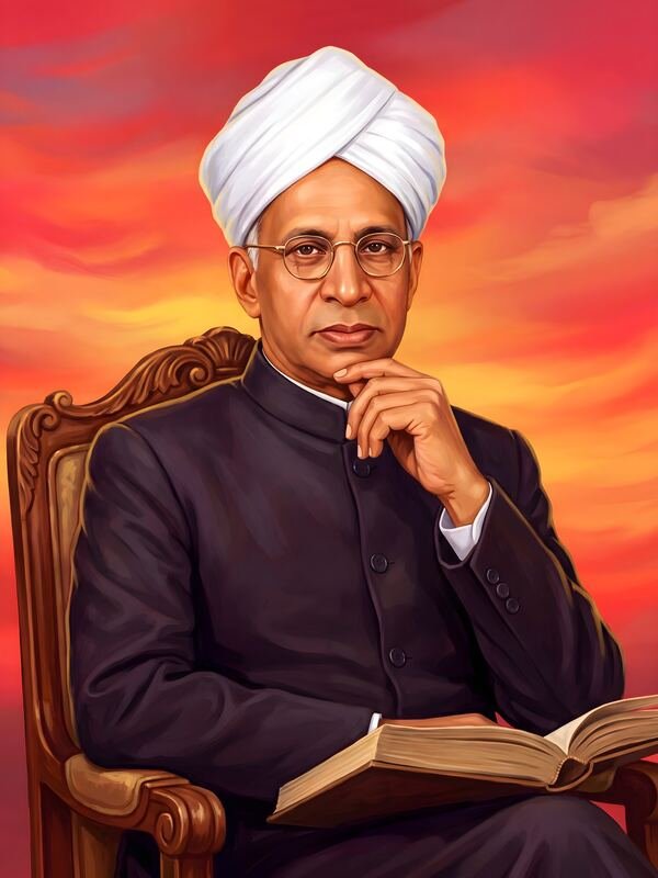 Dr Sarvepalli Radhakrishnan Portrait 117 – Ultra HD Wall Art