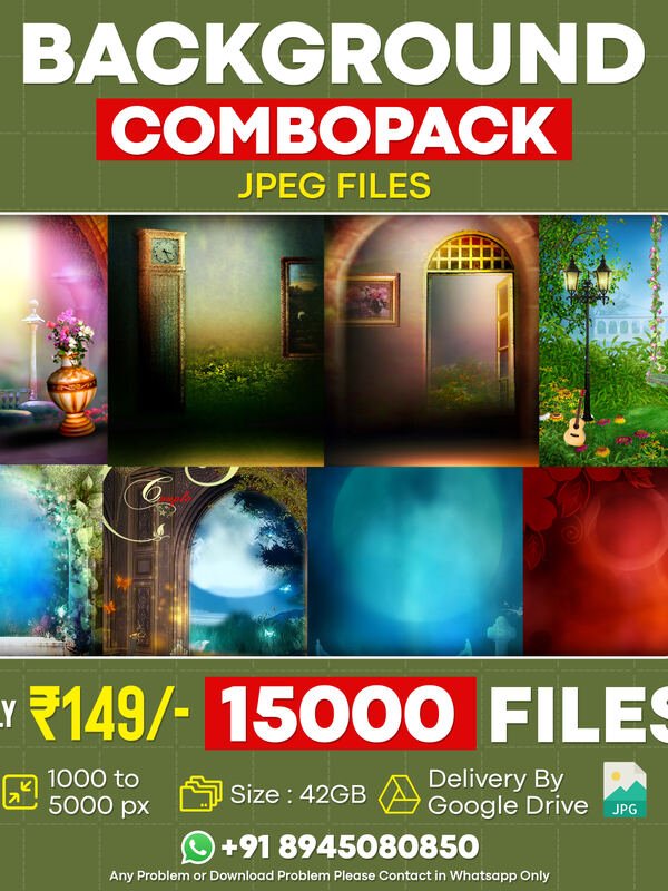 Digital Background Combo Pack – 15000+ Studio Backdrops