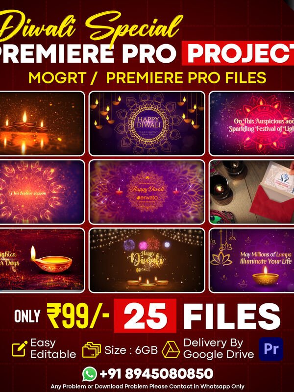 Diwali Premiere Pro Template Pack – Vol. 01