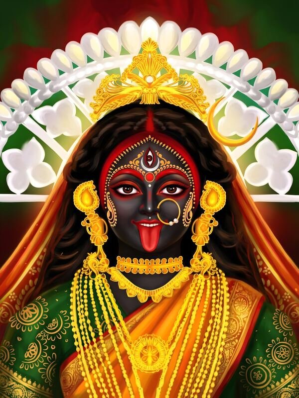 Maa Kali in Traditional Bengali Style – Ultra HD God Photo
